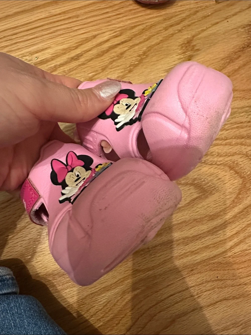 Disney Pink Minnie Mouse Floral Sandal Clogs for Kids